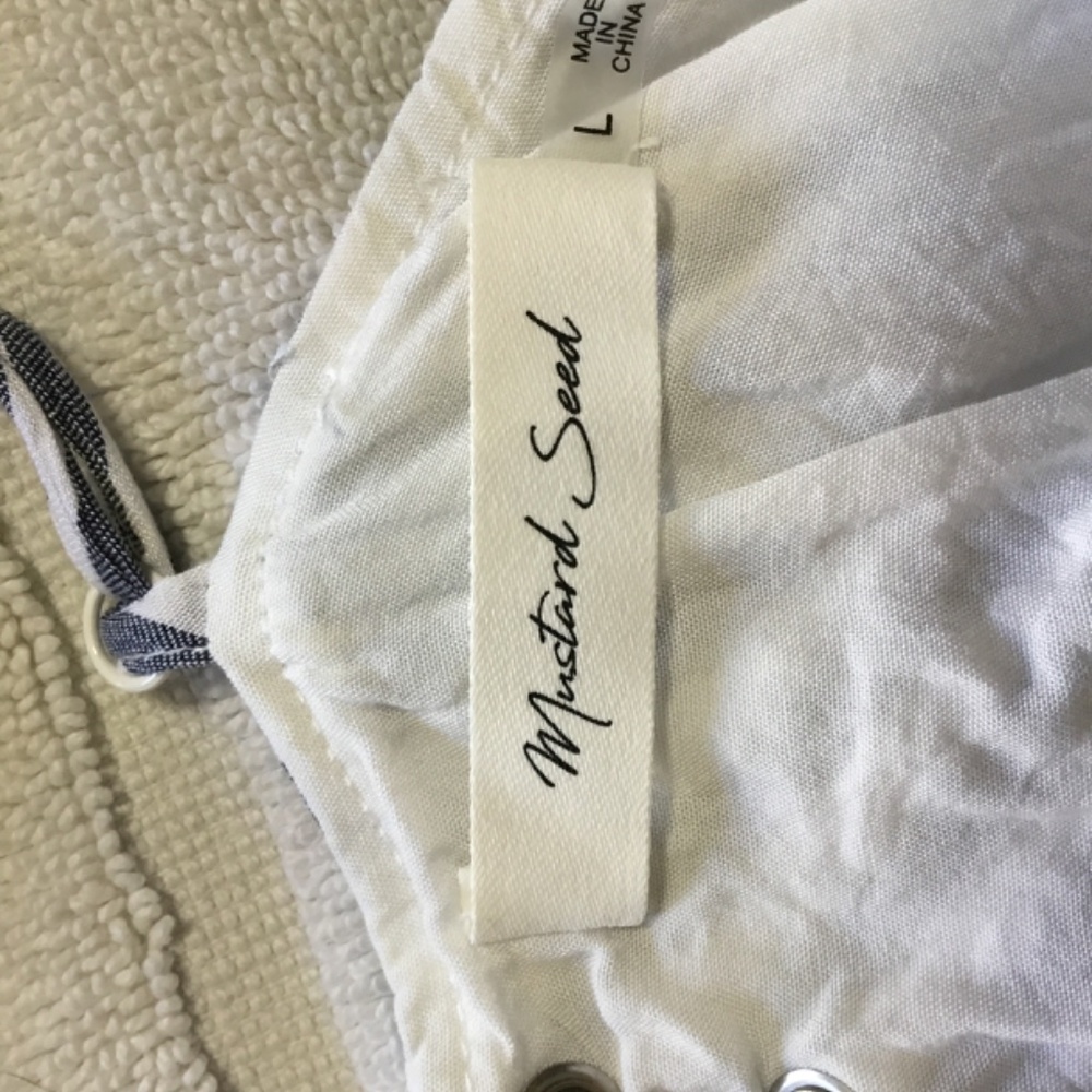 NWOT Mustard Seed Striped Dress with open back - Picture 5 of 5